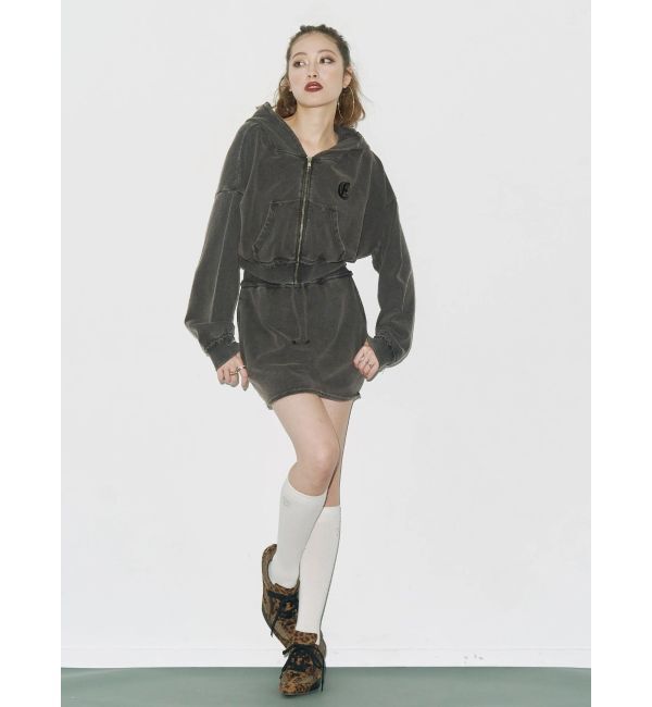 EVRIS「ブリーチスウェットミニスカート【セットアップ着用可能】」|スカート|