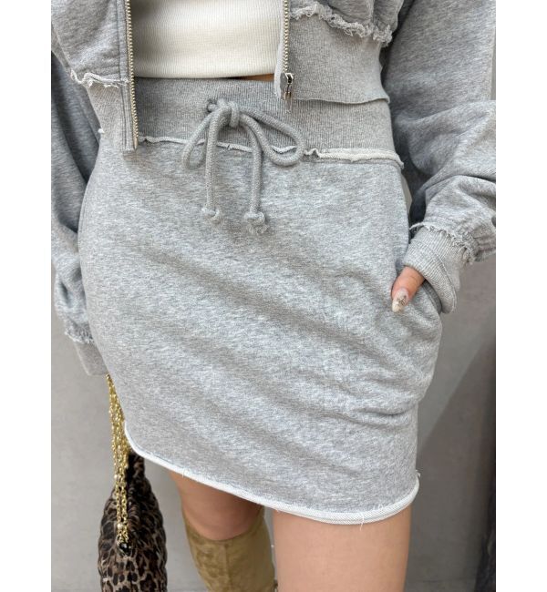 EVRIS「ブリーチスウェットミニスカート【セットアップ着用可能】」|スカート|