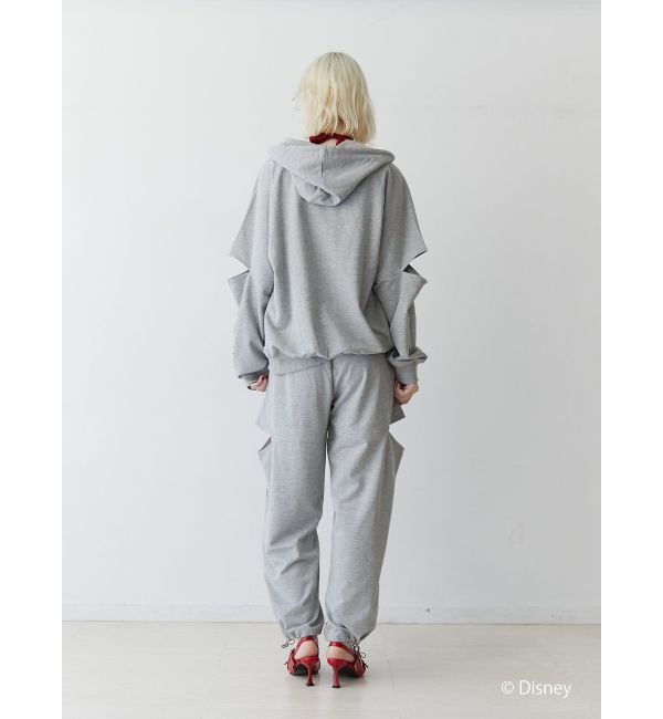 jouetie「【ミッキー＆ミニー】ロゴスリットスウェットパンツ【セットアップ対応】」|その他|