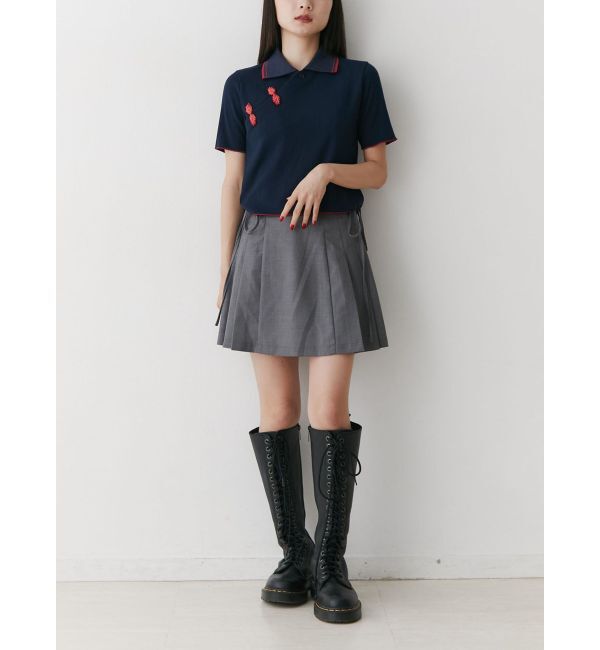 jouetie「チャイナポロトップス」|ポロシャツ|