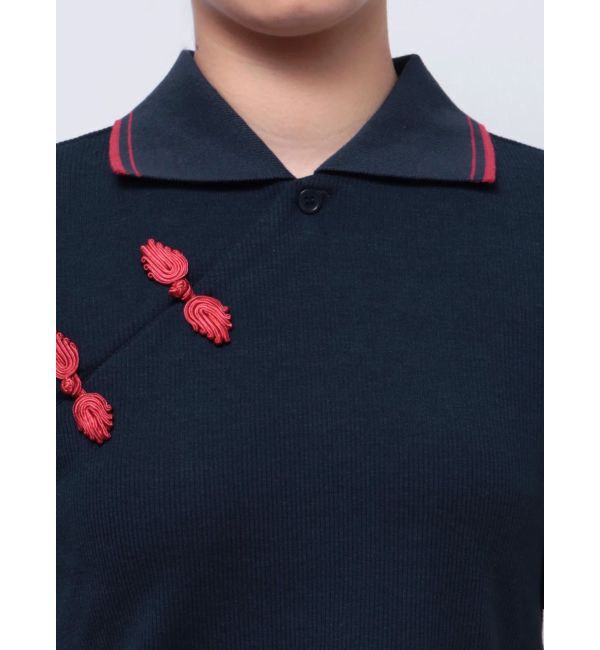 jouetie「チャイナポロトップス」|ポロシャツ|