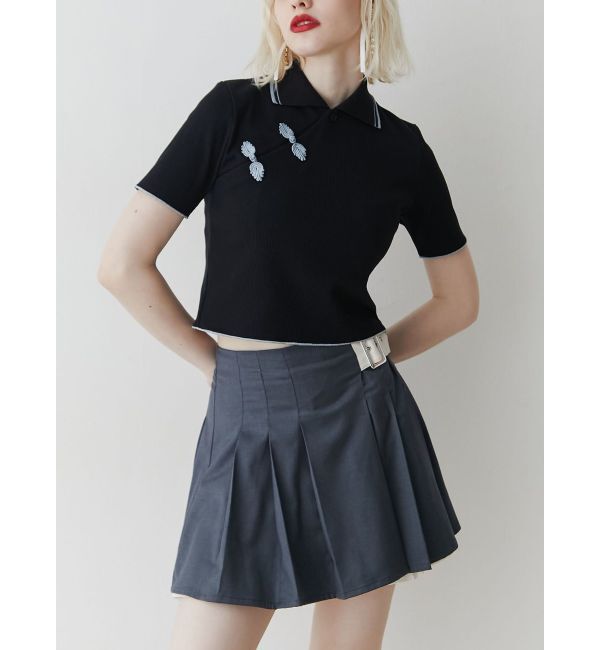 jouetie「チャイナポロトップス」|ポロシャツ|