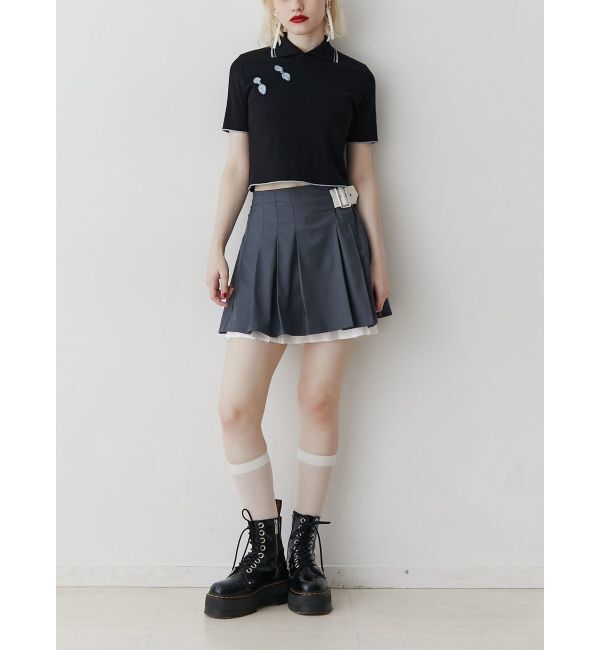 jouetie「チャイナポロトップス」|ポロシャツ|