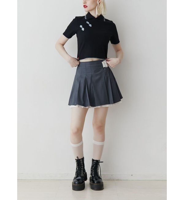 jouetie「チャイナポロトップス」|ポロシャツ|