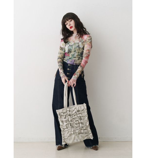 jouetie「リボンギャザートートBAG」|トートバッグ|