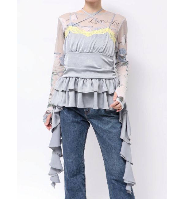 jouetie「ドレープフリルランジェリーキャミ」|キャミソール|