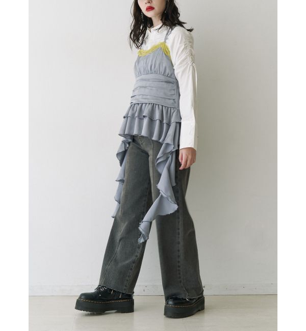 jouetie「ドレープフリルランジェリーキャミ」|キャミソール|