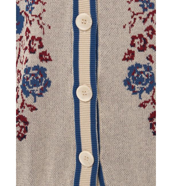 jouetie「ウエスタンライクジャガードルーズカーデ」|カーディガン|