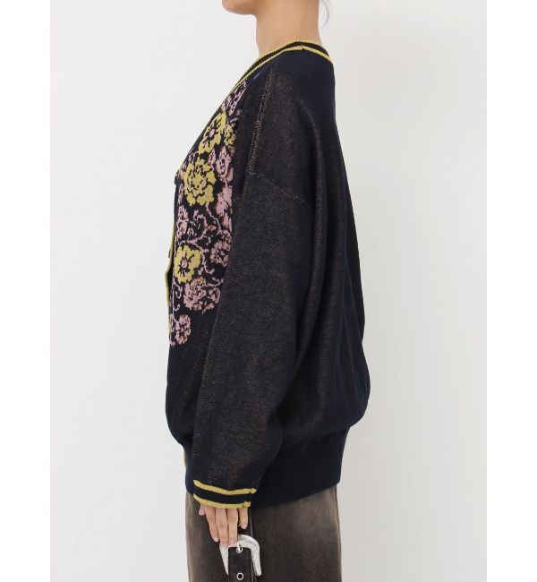 jouetie「ウエスタンライクジャガードルーズカーデ」|カーディガン|