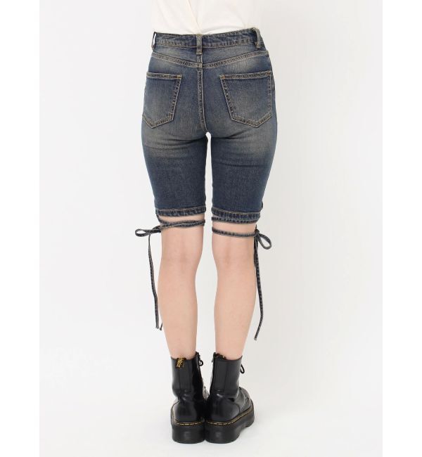 jouetie「ストレッチデニムバイカーパンツ」|デニム|