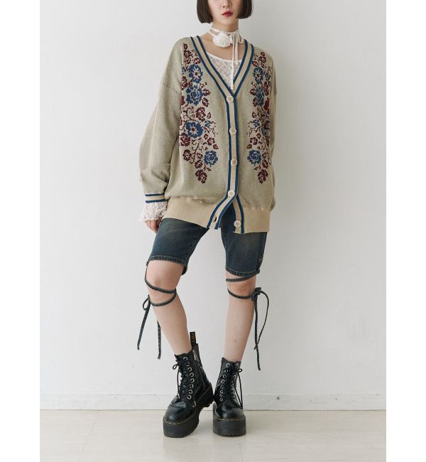 jouetie「ストレッチデニムバイカーパンツ」|デニム|