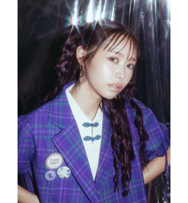 jouetie「【FRUITSZIPPER仲川瑠夏】クロップドジャケット」|テーラードジャケット|