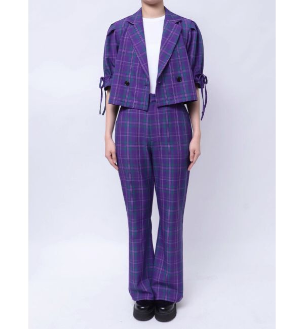 jouetie「【FRUITSZIPPER仲川瑠夏】クロップドジャケット」|テーラードジャケット|