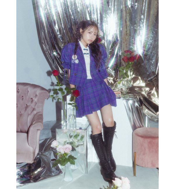 jouetie「【FRUITSZIPPER仲川瑠夏】クロップドジャケット」|テーラードジャケット|