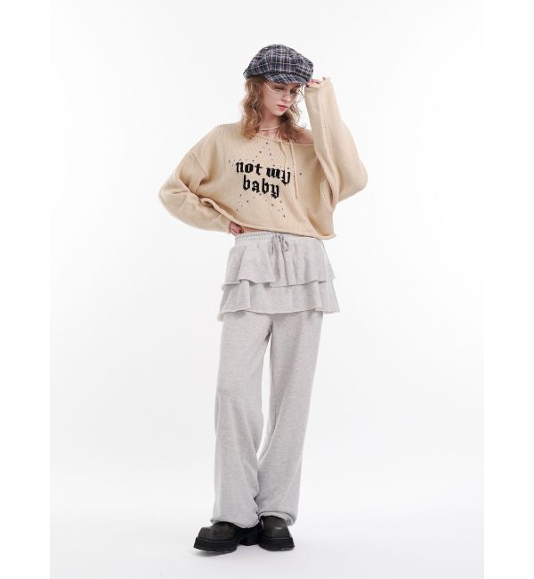 jouetie「スカートレイヤードスウェットパンツ」|その他|