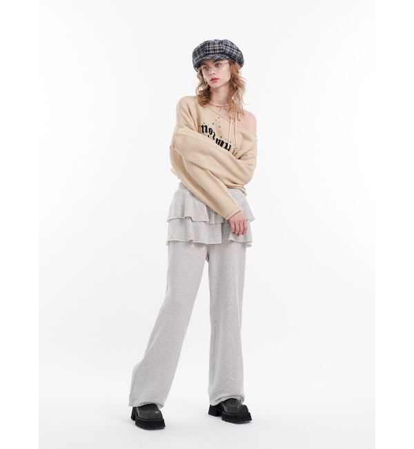 jouetie「スカートレイヤードスウェットパンツ」|その他|