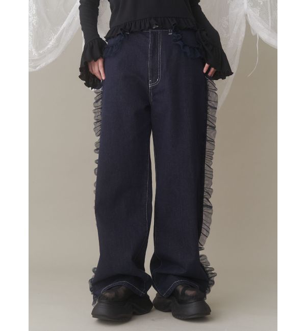 merry jenny「チュールフリルデニムパンツ」|その他|