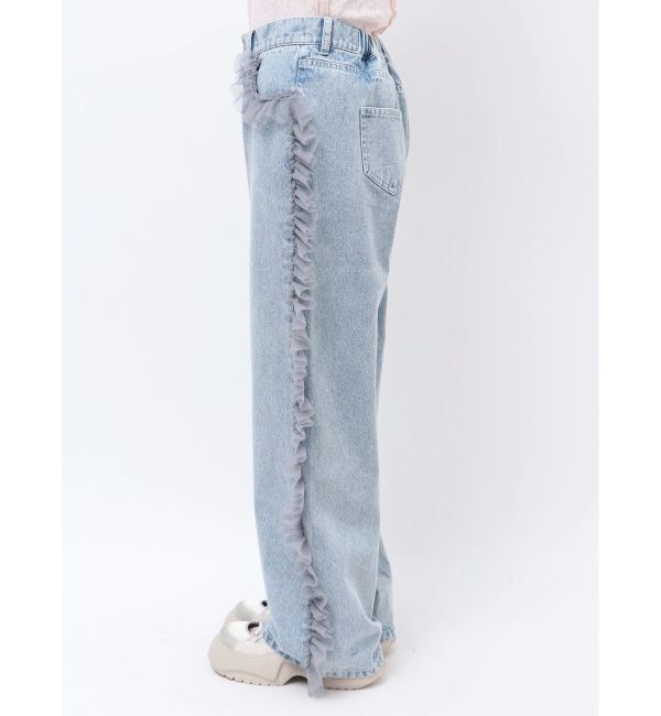 merry jenny「チュールフリルデニムパンツ」|その他|