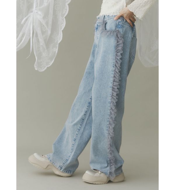 merry jenny「チュールフリルデニムパンツ」|その他|