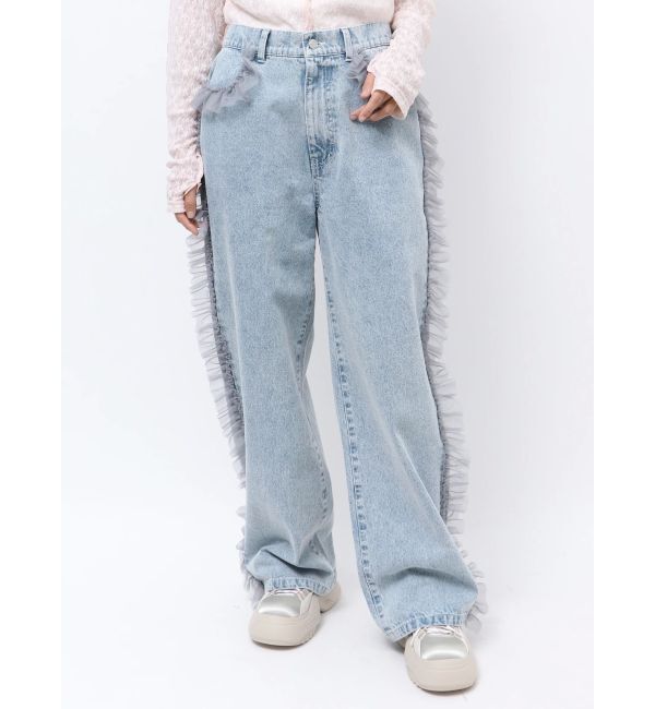 merry jenny「チュールフリルデニムパンツ」|その他|