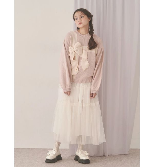 merry jenny「petit flowerチュールキャミワンピース」|ワンピース|