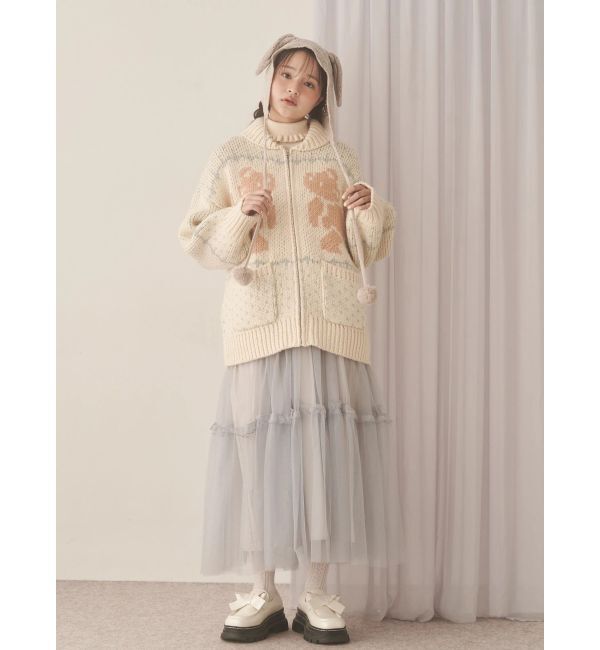 merry jenny「petit flowerチュールキャミワンピース」|ワンピース|