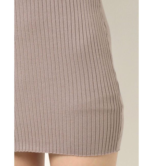 GYDA「ショルダーオープン ビスチェデザインニットタイトワンピース」|ワンピース|