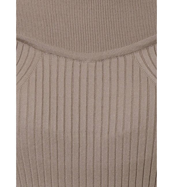 GYDA「ショルダーオープン ビスチェデザインニットタイトワンピース」|ワンピース|