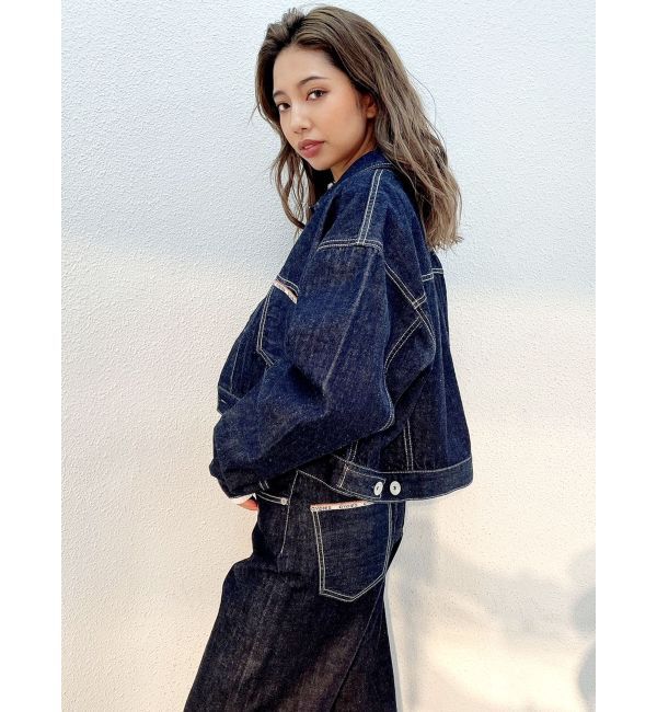GYDA「GYDIESセルビッチデニムGジャン」|ブルゾン・スタジャン|