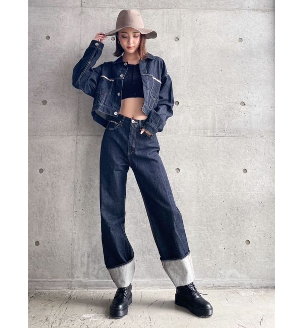 GYDA「GYDIESセルビッチデニムGジャン」|ブルゾン・スタジャン|