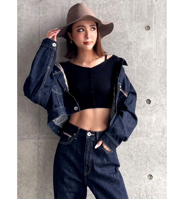 GYDA「GYDIESセルビッチデニムGジャン」|ブルゾン・スタジャン|