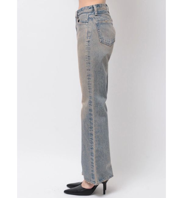GYDA「ハイウエスト ASID WASHワイドデニムパンツ」|デニム|