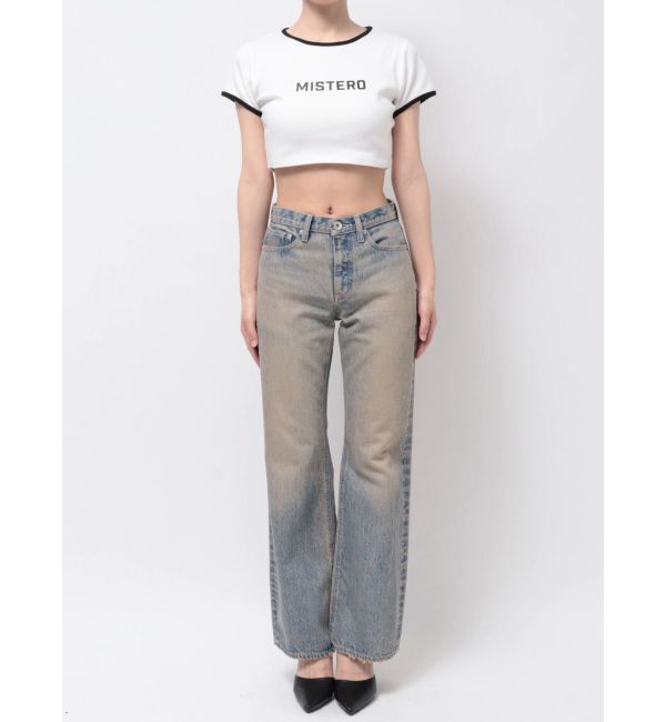 GYDA「ハイウエスト ASID WASHワイドデニムパンツ」|デニム|