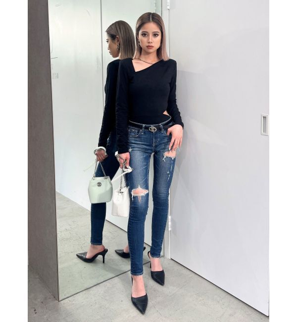 GYDA「【TINY】チェーンネックレス付きボディスーツ」|その他|