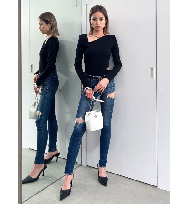 GYDA「【TINY】チェーンネックレス付きボディスーツ」|その他|