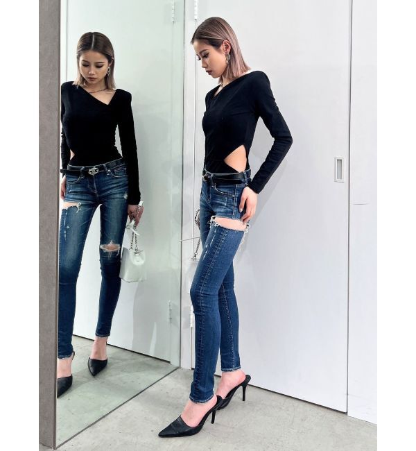 GYDA「【TINY】チェーンネックレス付きボディスーツ」|その他|