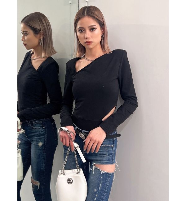 GYDA「【TINY】チェーンネックレス付きボディスーツ」|その他|