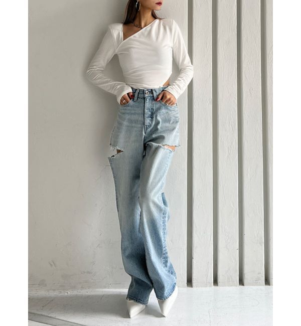 GYDA「【TINY】チェーンネックレス付きボディスーツ」|その他|