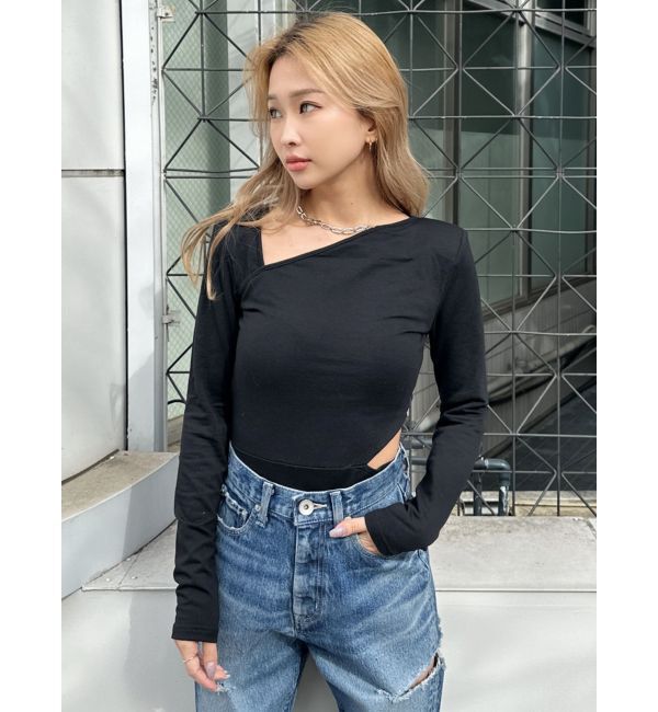 GYDA「【TINY】チェーンネックレス付きボディスーツ」|その他|