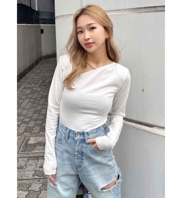 GYDA「【TINY】チェーンネックレス付きボディスーツ」|その他|