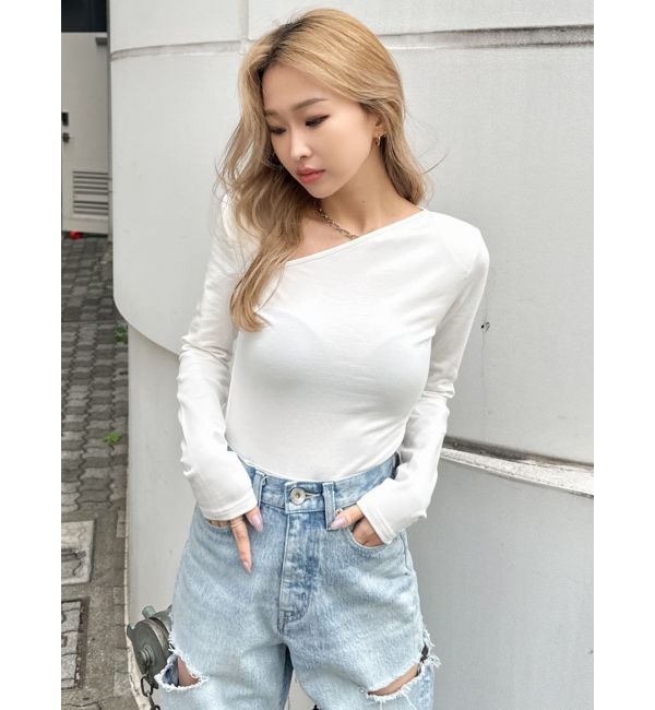 GYDA「【TINY】チェーンネックレス付きボディスーツ」|その他|