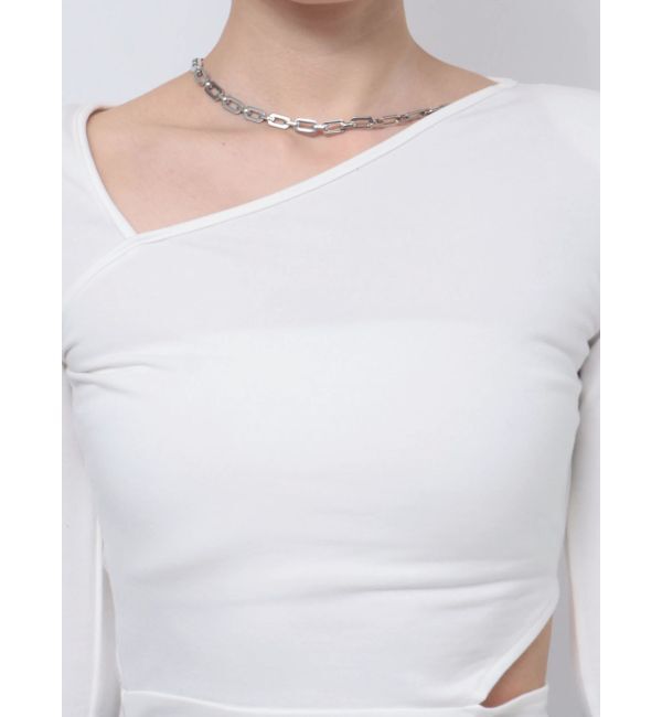 GYDA「【TINY】チェーンネックレス付きボディスーツ」|その他|