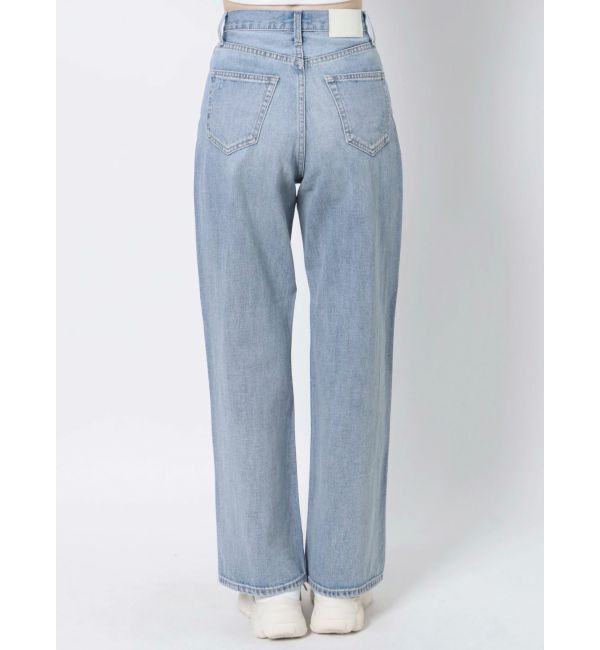 GYDA「【TINY】ハイウエストKNEEダメージワイドデニムパンツ」|デニム|