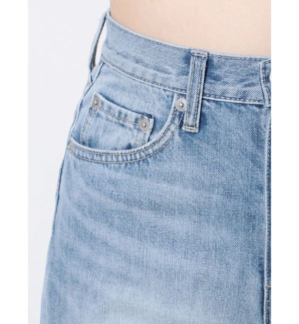 GYDA「【TINY】ハイウエストKNEEダメージワイドデニムパンツ」|デニム|