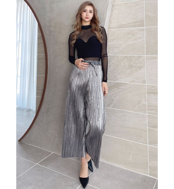 GYDA「foil プリーツワイドパンツ」|その他|