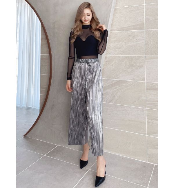 GYDA「foil プリーツワイドパンツ」|その他|