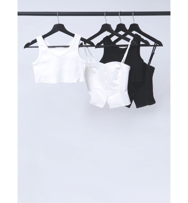 GYDA「タンクトップレイヤードベアブラウス」|シャツ・ブラウス|