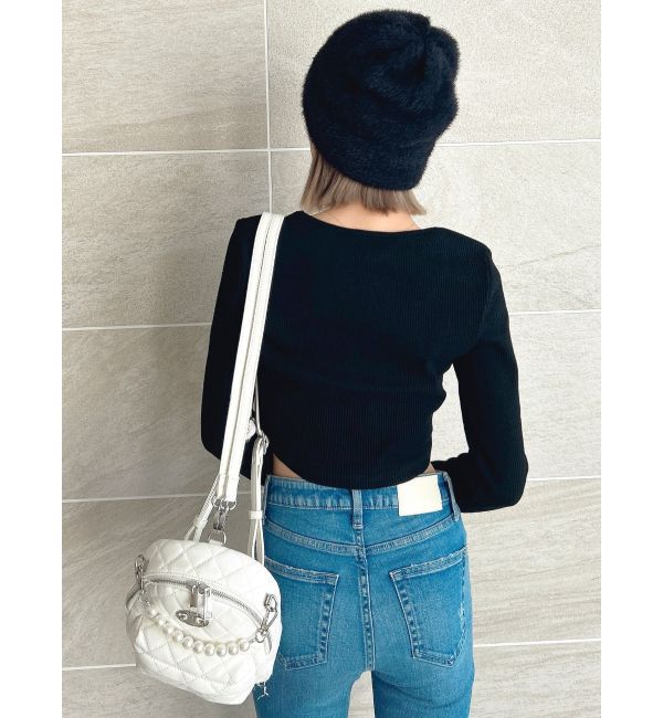 GYDA「Symmetry GYDAシャギーニットCAP」|ニット帽|