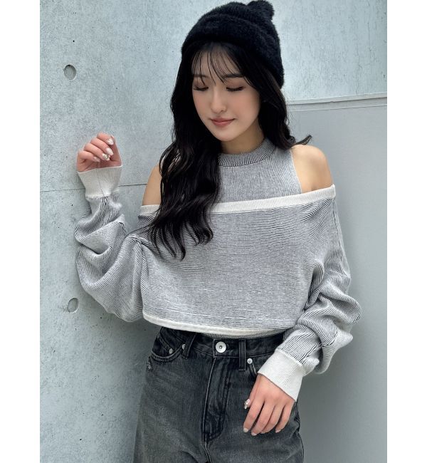 GYDA「Symmetry GYDAシャギーニットCAP」|ニット帽|