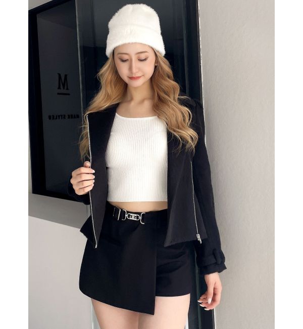 GYDA「Symmetry GYDAシャギーニットCAP」|ニット帽|